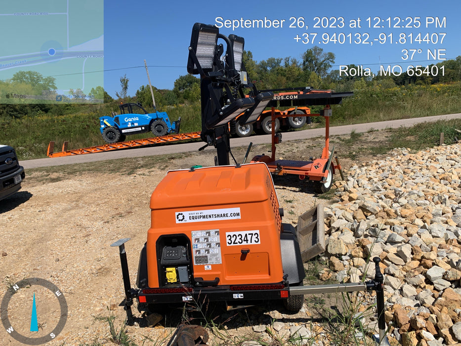 2023 Generac MLT2 Diesel, Flex Switch 120V Input, Powerzone Controller, (4) 320W LED Lights, 4kW Generator, 39.9 Gal Fuel Tank, 2" Ball, T3