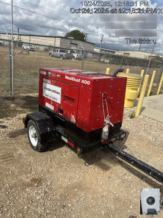 2022 Shindaiwa DGW400MDL Kubota D902 Engine, 23 HP, Dual Op Welder, Wire, Arc, Droop Stick, Tig, and CC Stick Functionality, Simulphase, 3 Phase and 1 Phase Gen Output, Single Axle NB Trlr, Slr Trckl Chrg 12V 12W, Fire Ext