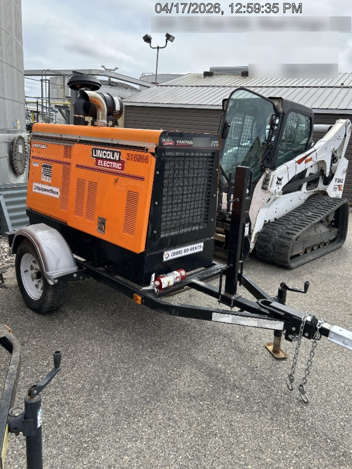 2023 Lincoln Electric Vantage 549X Crosslink Technology, Trailer Mounted, ES Decals, T3