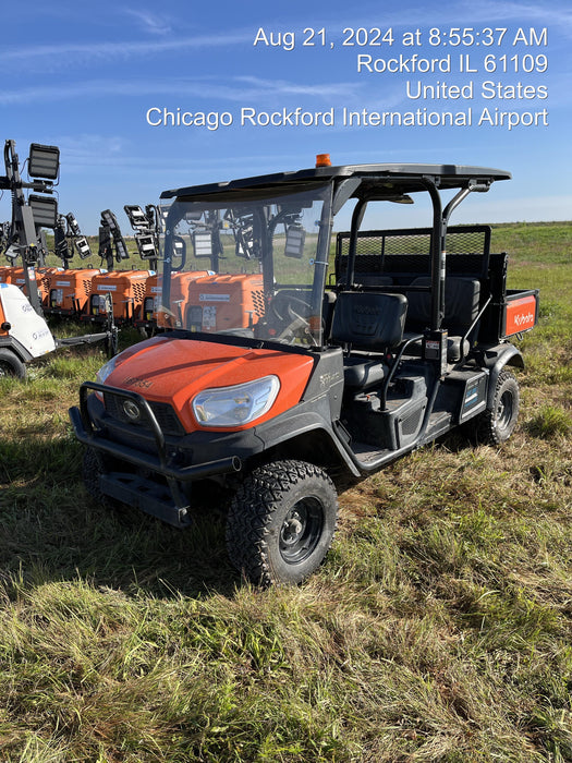 2022 Kubota RTV-X1140W-H Plastic Canopy, Windshield Acrylic Clear, LED Strobe Light, Wire Harness Kit, Back up Alarm