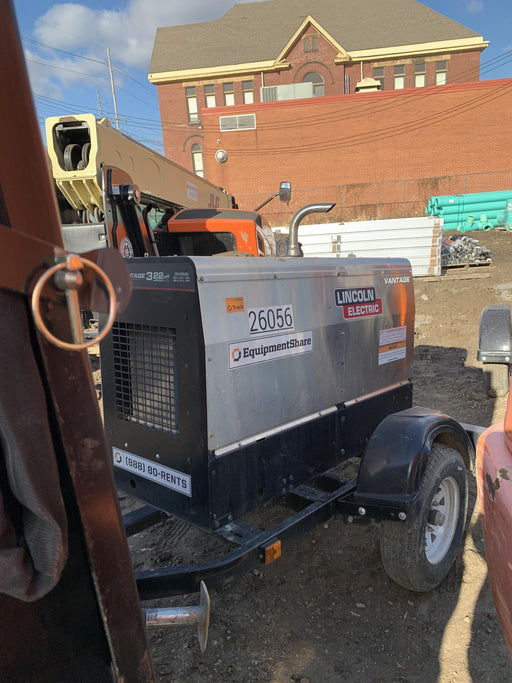 2019 Lincoln Electric Vantage 322 Lincoln Vantage 322 Welder w/Trailer, Light Kit, Cable Rack