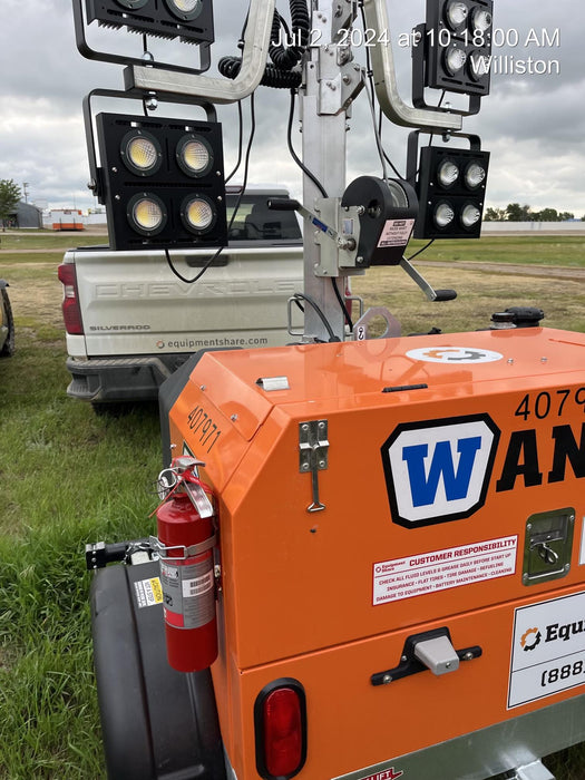 2024 Wanco WLTT-4MM4K Diesel, Deep Sea Controller, Shore Power Plug, Auto Start, (4) 350W LED Floodlights, 4kW Generator, 60 Gal Fuel Tank, 2" Ball, T3