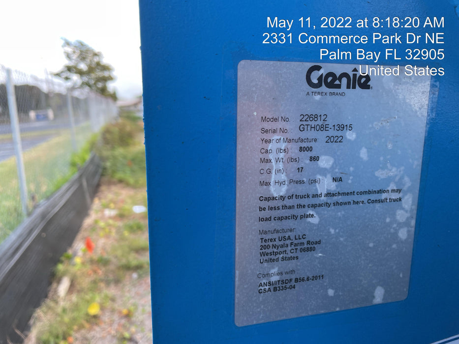 2022 GENIE GTH-844