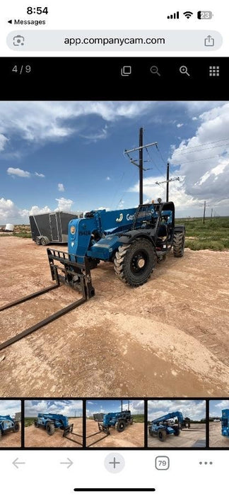 2018 Genie GTH-844 Genie GTH-844 w/Open ROPS, Solid Tires, beacon/work lights, 60" carriage/forks