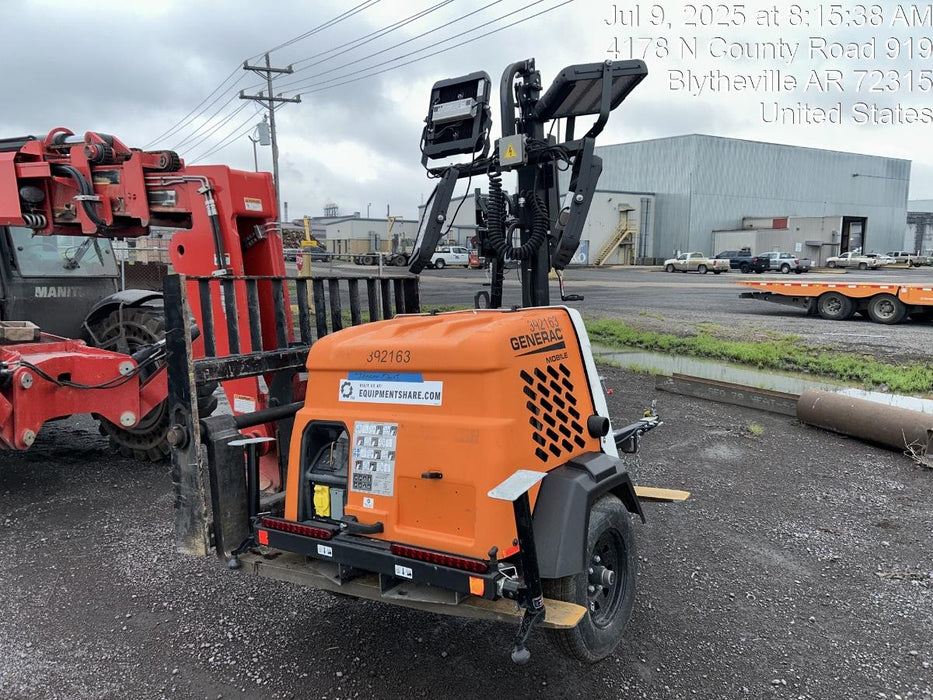 2024 Generac MLT2 Diesel, Flex Switch 120V Input, Powerzone Controller, 
(4) 320W LED Lights, 4kW Generator, 39.9 Gal Fuel Tank, 2" Ball, T3