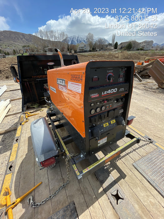 2022 Lincoln Electric LE400 Kubota V1505, Trlr, Cable Rack, Light Kit, ES Decals, T3