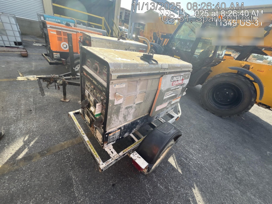2019 Lincoln Electric Vantage 322 Welder Ready-Pak 3, Two wheel trailer, Fender and Light kit, Cable Rack