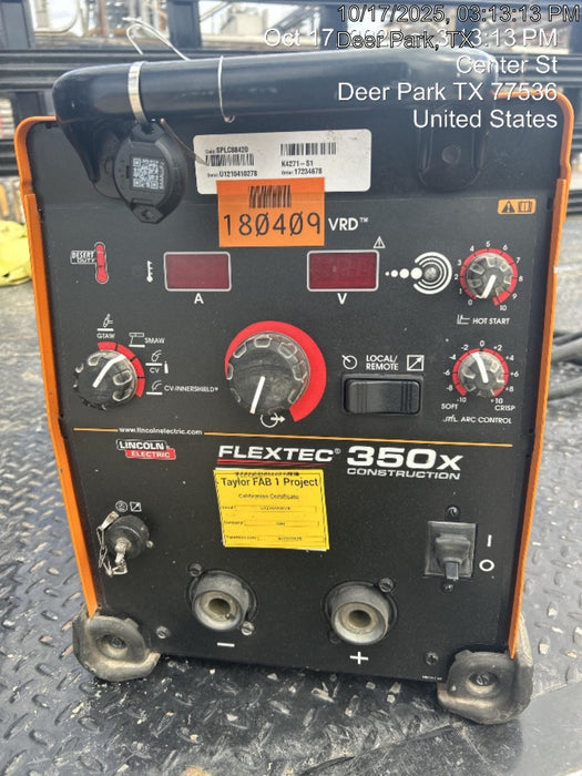 2021 LINCOLN ELECTRIC FLEXTEC 350X