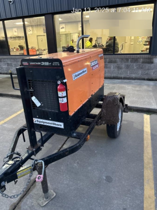 2021 Lincoln Electric Vantage 322 Vantage 322 Ready Pak 3 w/ Decals, ORANGE (includes trailer, cable rack, fender light kit) NO Telematics