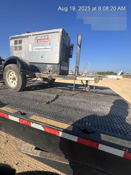 2019 Lincoln Electric Vantage 322 Welder Ready-Pak 3, Two wheel trailer, Fender and Light kit, Cable Rack
