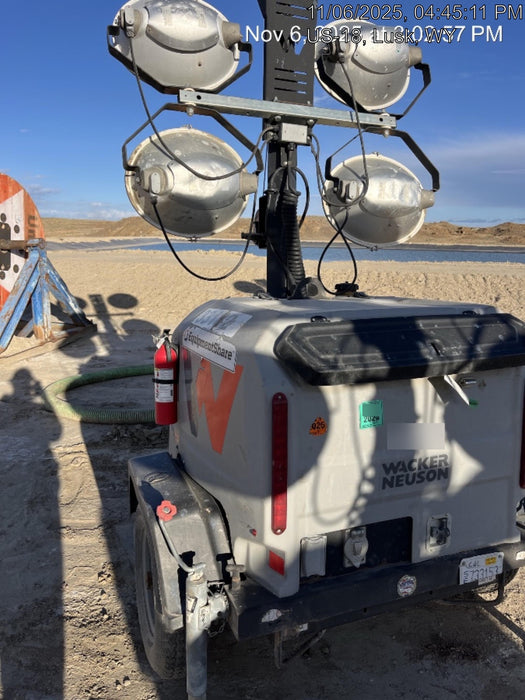 2019 Wacker Neuson LTV6L-MH Wacker Neuson LTV6L Mobile Light Tower w/Fuel Level Sensor Installed
