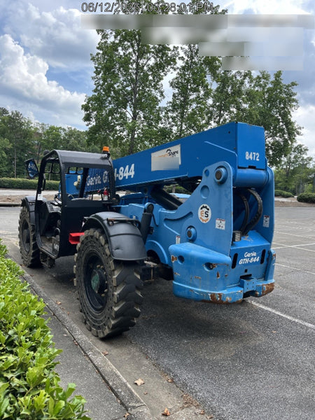 2018 Genie GTH-844 Genie GTH-844D w/Open ROPS, Solid Tires, Work Light/Beacon, 60" Carriage and Forks