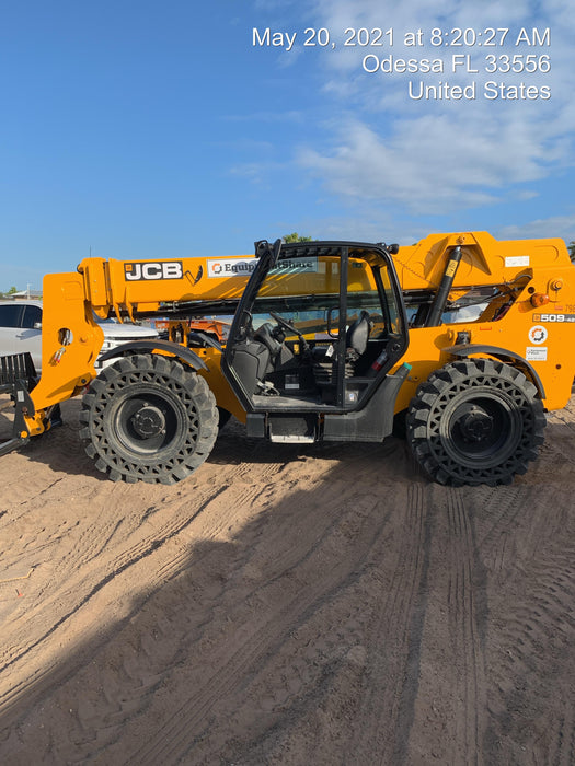 2020 JCB 509-42 Canopy, Solid Tires, Work Lights, Beacon, Aux Hydraulics, Back up Alarm, Lifting Eye, ES Decals