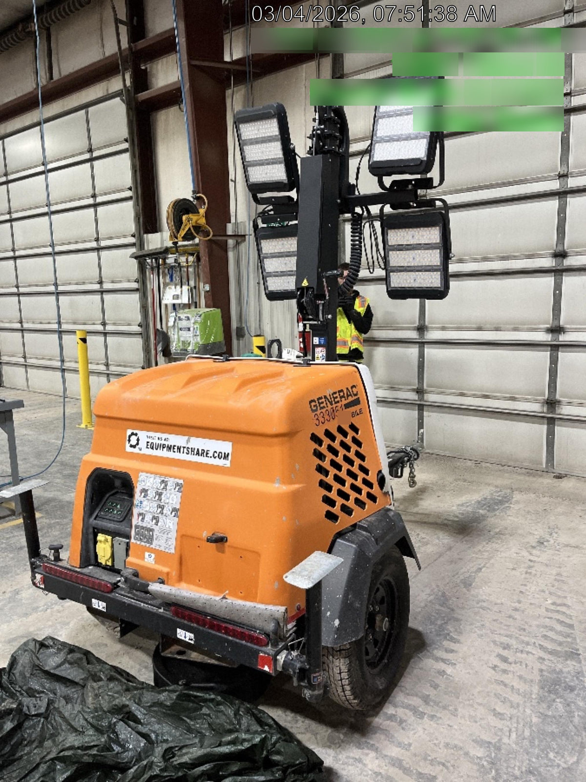 2023 Generac MLT2 Diesel, Flex Switch 120V Input, Powerzone Controller, (4) 320W LED Lights, 4kW Generator, 39.9 Gal Fuel Tank, 2" Ball, T3
