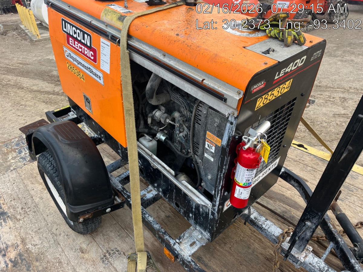 2022 Lincoln Electric LE400 Kubota V1505, Trlr, Cable Rack, Light Kit, ES Decals, T3