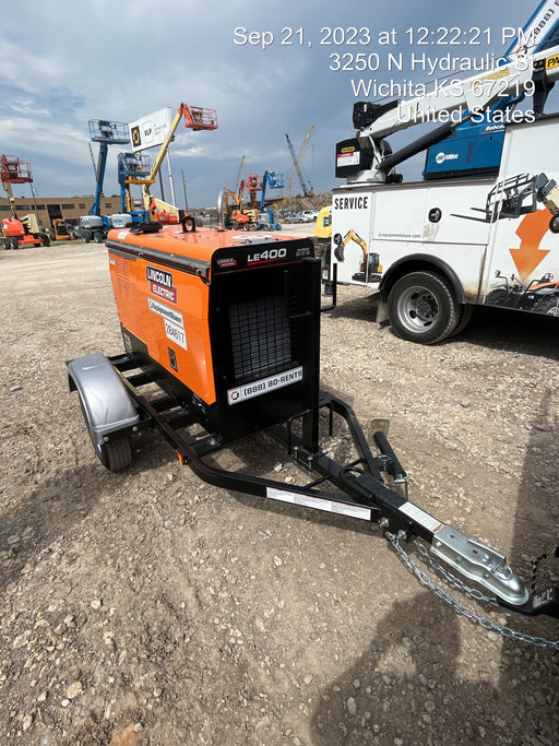 2022 Lincoln Electric LE400 Kubota V1505, Trlr, Cable Rack, Light Kit, ES Decals, T3