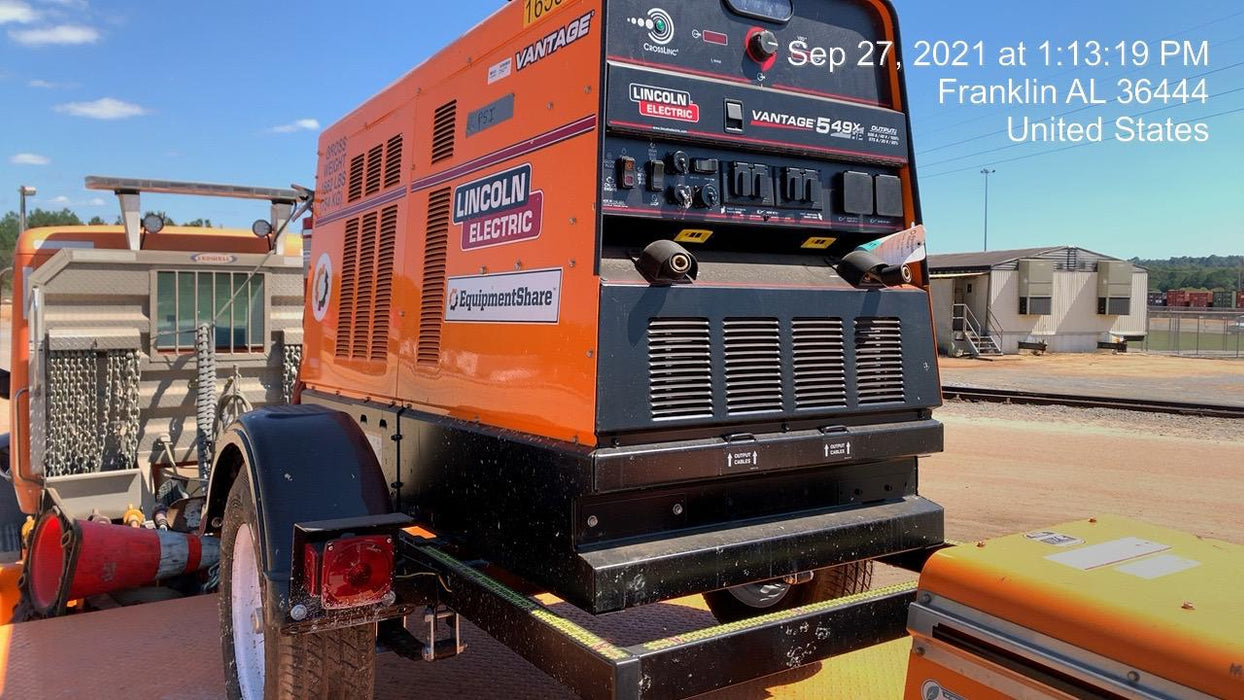 2021 Lincoln Electric Vantage 549X Ready Pak 3, ORANGE (includes trailer, cable rack, fender light kit)