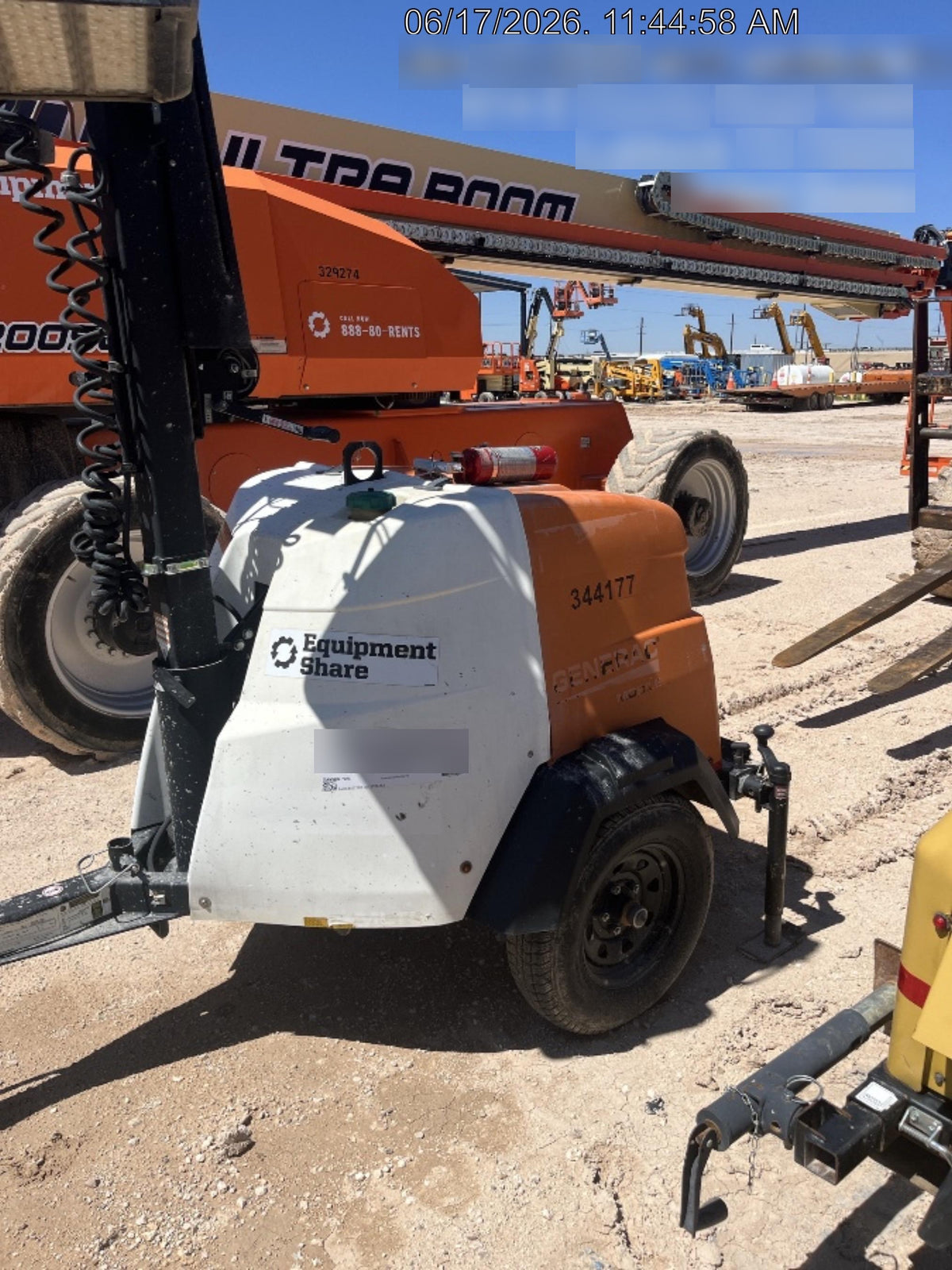 2023 Generac MLT2 Diesel, Flex Switch 120V Input, Powerzone Controller, (4) 320W LED Lights, 4kW Generator, 39.9 Gal Fuel Tank, 2" Ball, T3