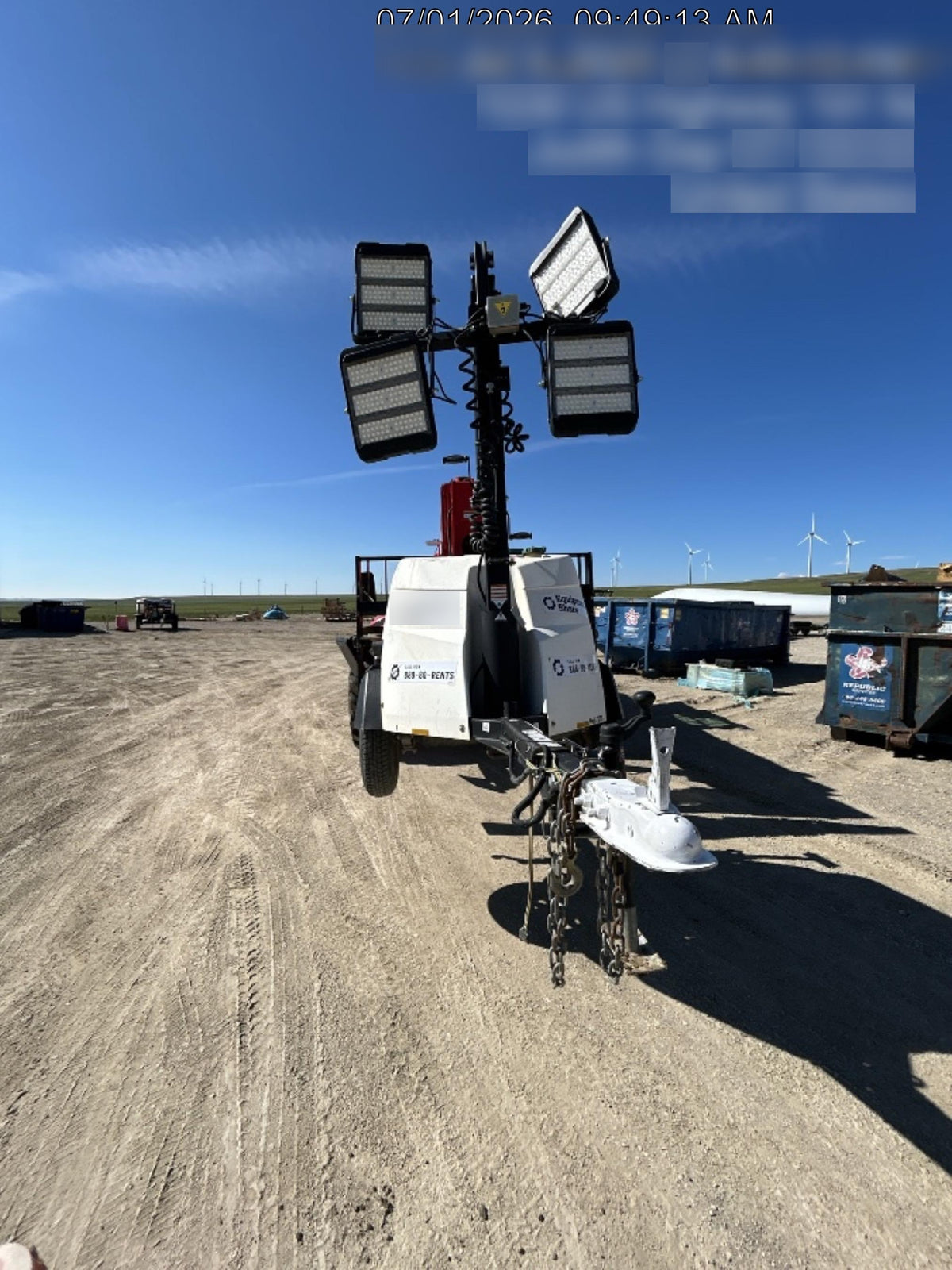 2023 Generac MLT2 Diesel, Flex Switch 120V Input, Powerzone Controller, (4) 320W LED Lights, 4kW Generator, 39.9 Gal Fuel Tank, 2" Ball, T3