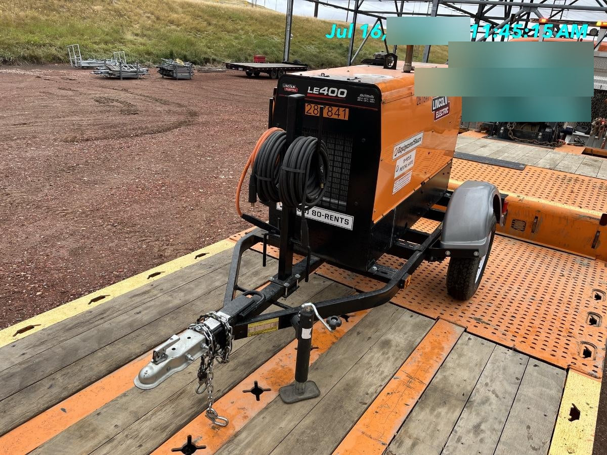 2023 Lincoln Electric LE400 Kubota V1505, Trlr, Cable Rack, Light Kit, ES Decals, T3