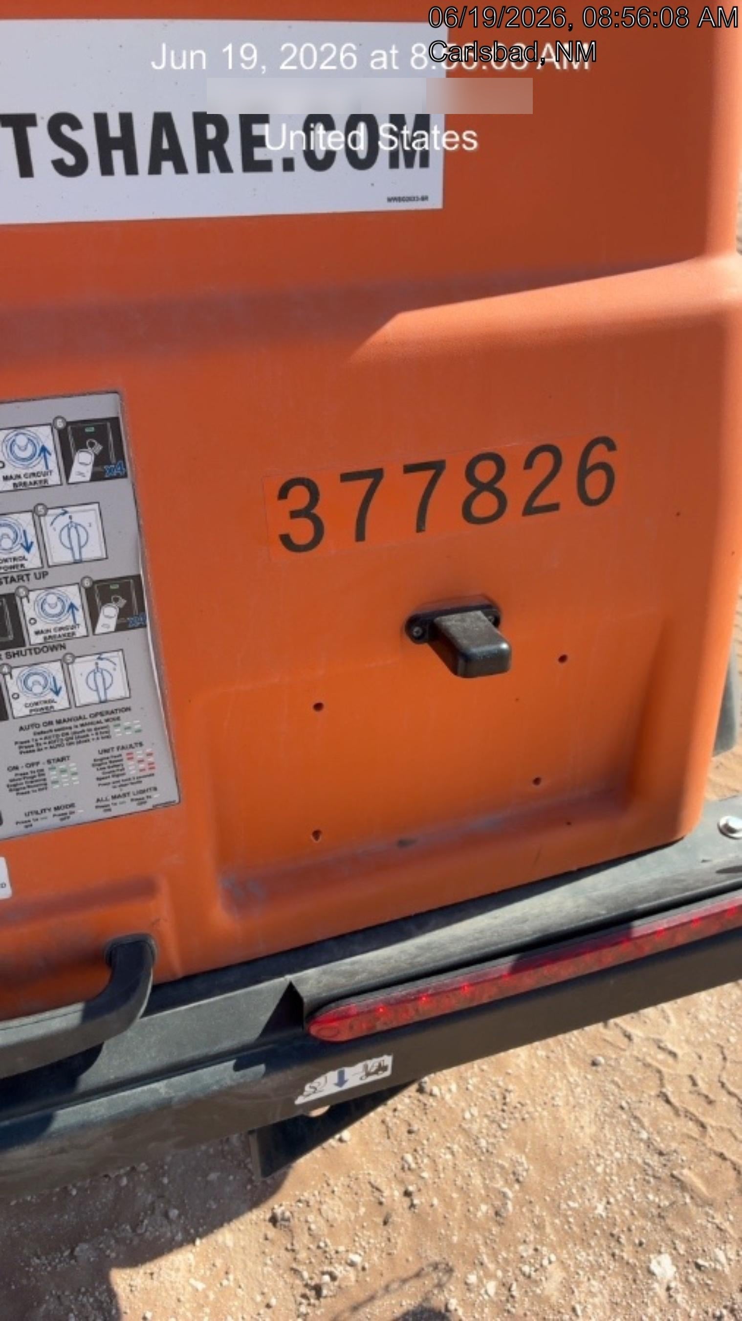 2023 Generac MLT2 Diesel, Flex Switch 120V Input, Powerzone Controller, 
(4) 320W LED Lights, 4kW Generator, 39.9 Gal Fuel Tank, 2" Ball, T3