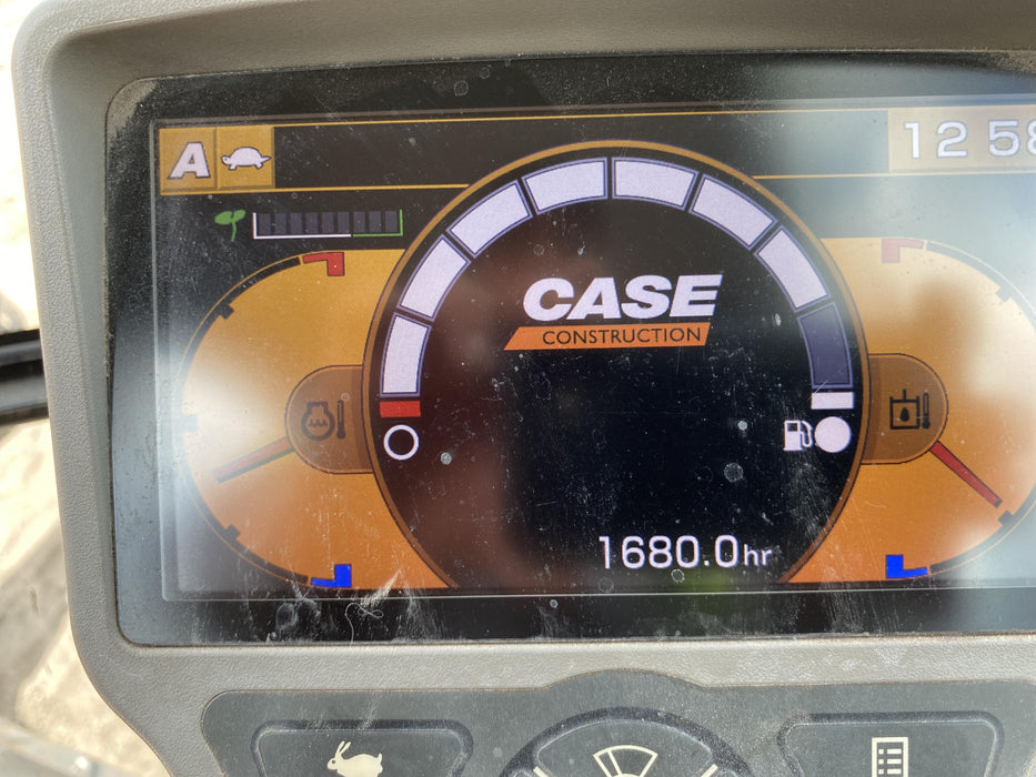 2017 Case CX80C CLOSED CAB, A/C,RUBBER TRACKS PADS,7'-2" ARM,THUMB