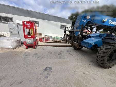 2018 Genie GTH-844 Genie GTH-844D w/Open ROPS, Solid Tires, Work Light/Beacon, 60" Carriage and Forks