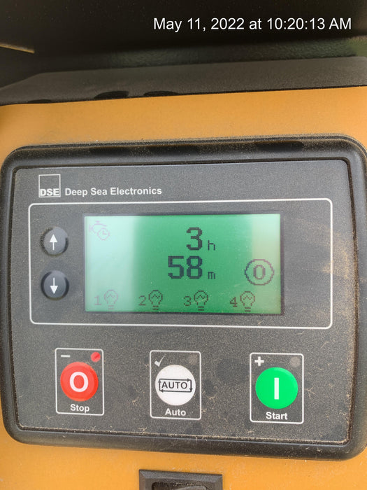 2022 Allmand NLV3GR (4) LED Light Fixture 350W, 23' Vertical Mast, 3kW Prime, Towable, Deep Sea L401, Leveling Jacks, Yanmar T4F 5.8hp