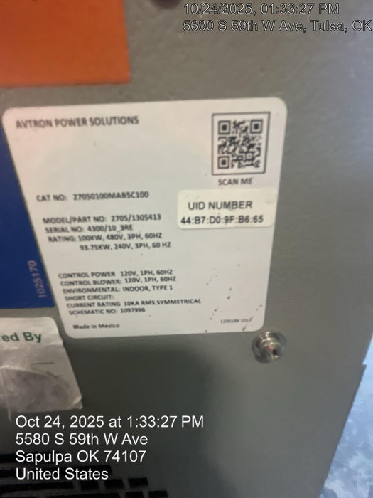 2024 ASCO AVTRON 2705