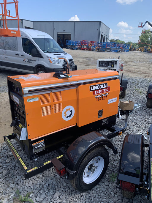 2021 Lincoln Electric Vantage 322 Vantage 322 Ready Pak 3 w/ Decals, ORANGE (includes trailer, cable rack, fender light kit) NO Telematics