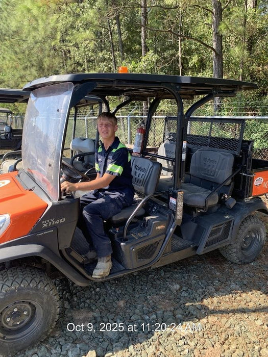 2022 Kubota RTV-X1140W-H Plastic Canopy, Windshield Acrylic Clear, LED Strobe Light, Wire Harness Kit, Back up Alarm
