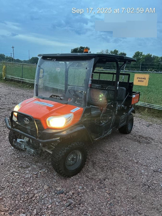 2021 Kubota RTV-X1140W-H Plastic Canopy, Windshield Acrylic Clear, LED Strobe Light, Wire Harness Kit, Back up Alarm