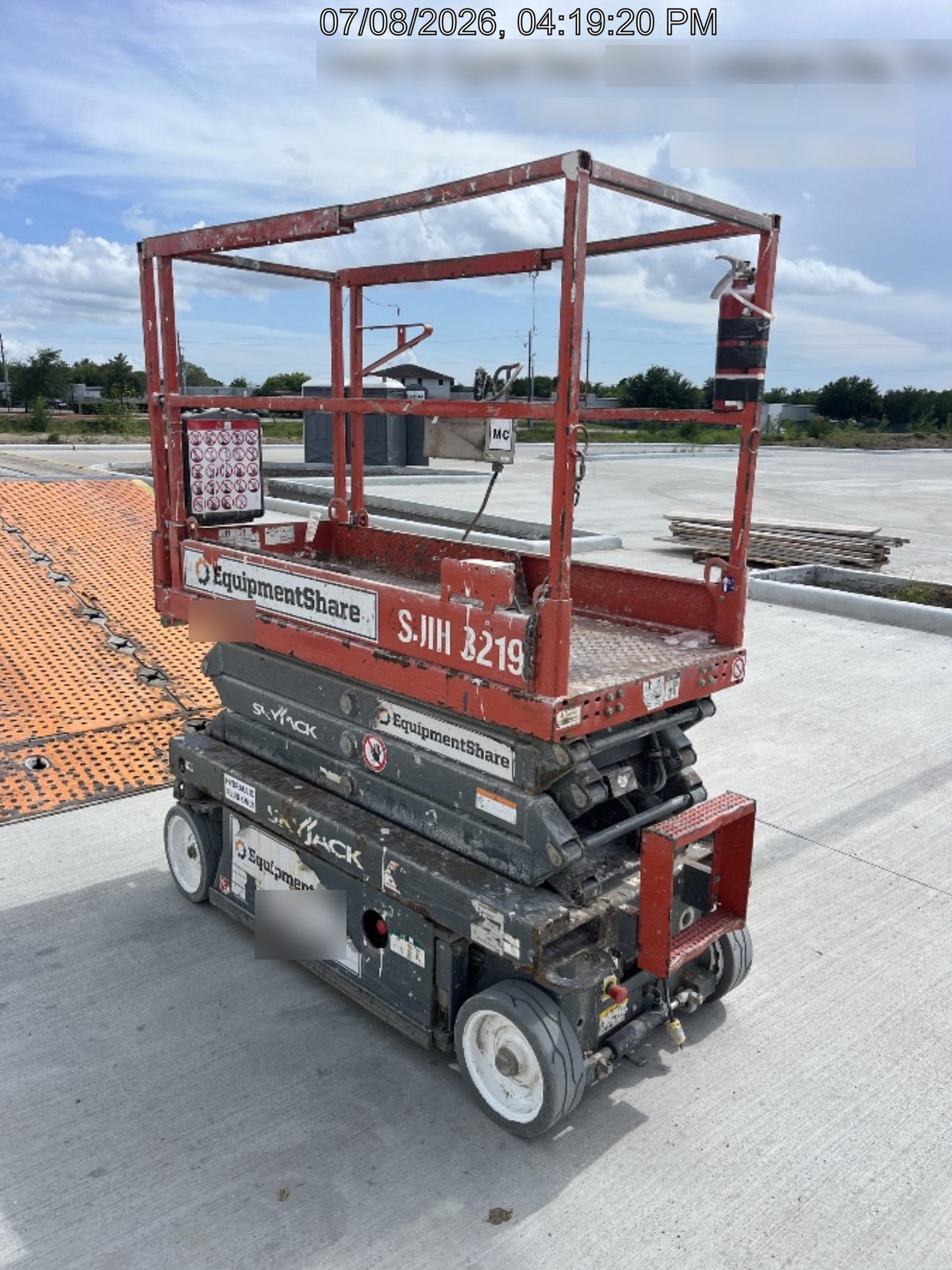 2019 Skyjack SJIII-3219 Standard Options