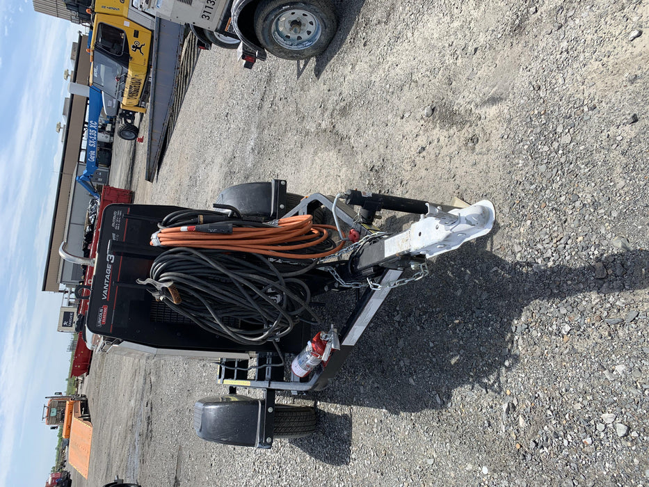 2019 Lincoln Electric Vantage 322 Ready-Pak 3, Two Wheel Trailer, Fender and Light Kit, Cable Rack