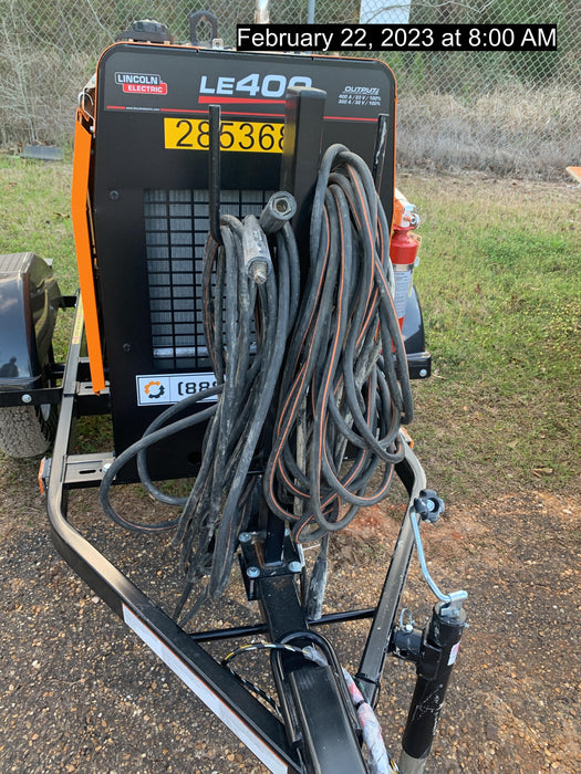 2022 Lincoln Electric LE400 Kubota V1505, Trlr, Cable Rack, Light Kit, ES Decals, T3