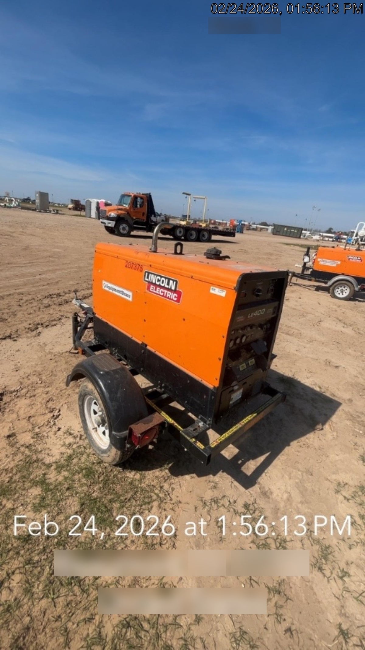 2022 Lincoln Electric LE400 Kubota V1505, Trlr, Cable Rack, Light Kit, ES Decals, T3