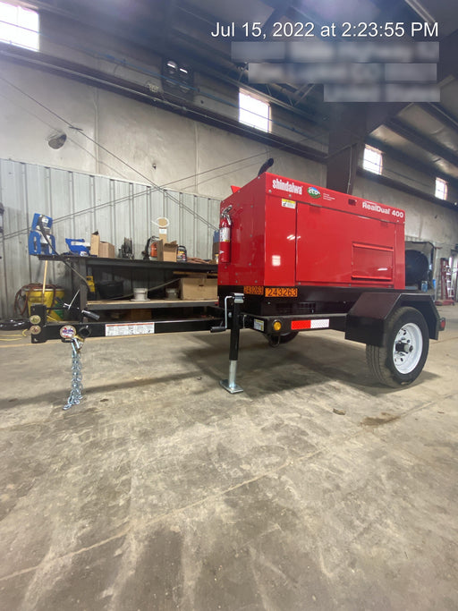 2022 Shindaiwa DGW400MDL Kubota D902 Engine, 23 HP, Dual Op Welder, Wire, Arc, Droop Stick, Tig, and CC Stick Functionality, Simulphase, 3 Phase and 1 Phase Gen Output, Single Axle NB Trlr, Slr Trckl Chrg 12V 12W, Fire Ext