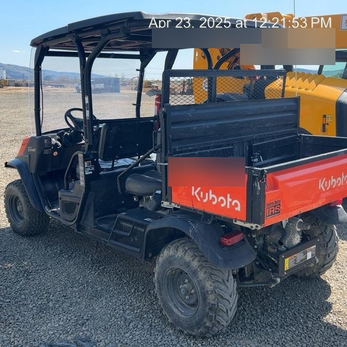Kubota RTV-X1140W-H Plastic Canopy, Windshield Acrylic Clear, LED Strobe Light, Wire Harness Kit, Back up Alarm