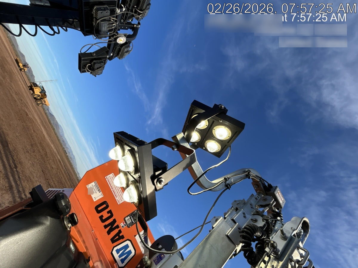 2024 Wanco WLTT-4MM4K Diesel, Deep Sea Controller, Shore Power Plug, Auto Start, (4) 350W LED Floodlights, 4kW Generator, 60 Gal Fuel Tank, 2" Ball, T3