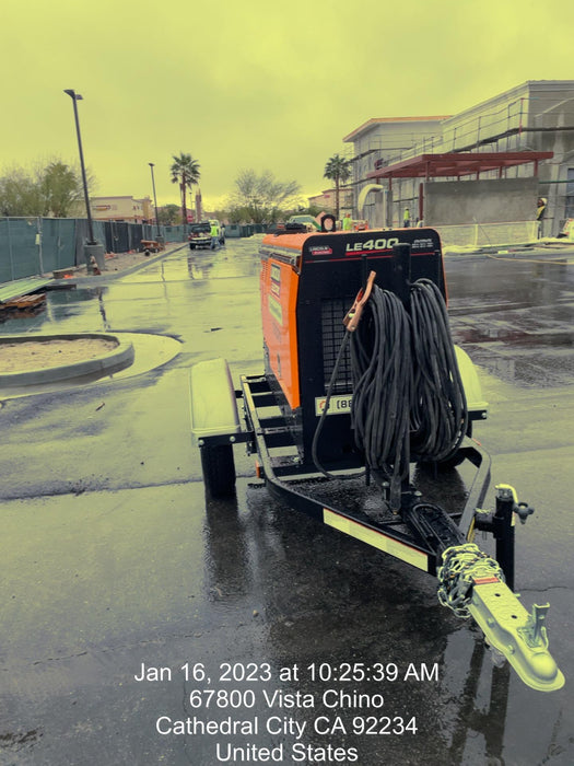 2022 Lincoln Electric LE400 Kubota V1505, Trlr, Cable Rack, Light Kit, ES Decals, T3