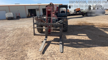 2018 Manitou MTA10055 Manitou MTA 10055 w/Open ROPS, Work Lights/Strobe, Aux Hyd, Solid Tires, Lift Hook, 66" Carriage, 60" Forks