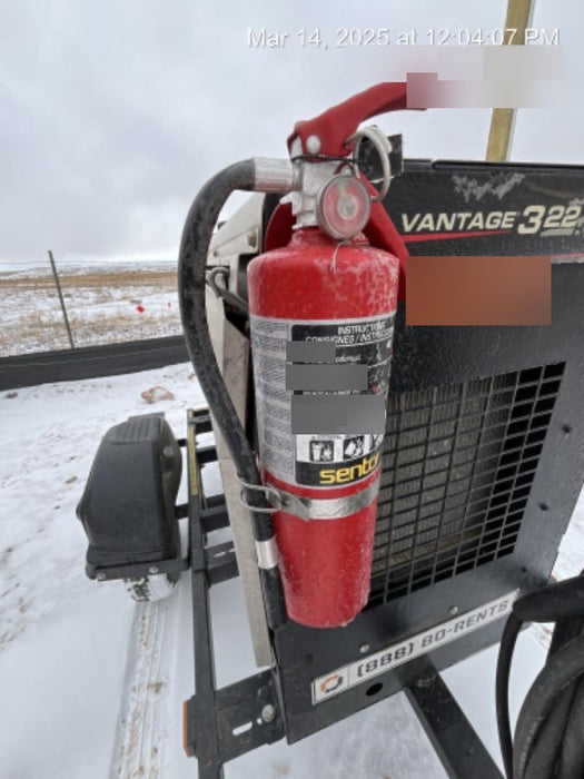 2019 Lincoln Electric Vantage 322 Welder Ready-Pak 3, Two wheel trailer, Fender and Light kit, Cable Rack