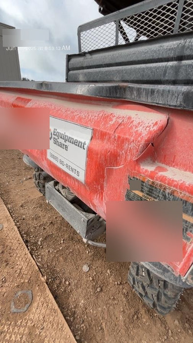 Kubota RTV-X1140W-H 4wd Utility Cart, LED Strobe, Windshield Tempered Glass, Pastic Canopy, Wire Harness Kit, Backup Alarm