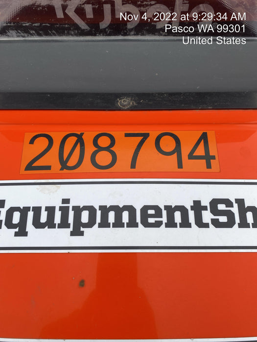 2022 Kubota RTV-X1140W-H Plastic Canopy, Windshield Acrylic Clear, LED Strobe Light, Wire Harness Kit, Back up Alarm