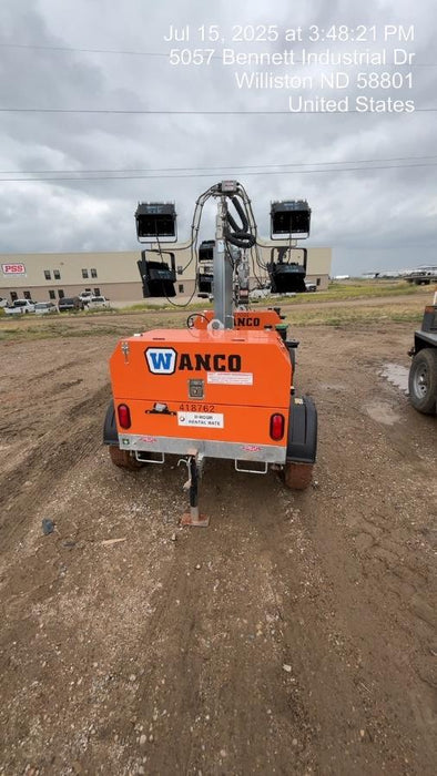 2024 Wanco WLTT-4MM4K Diesel, Deep Sea Controller, Shore Power Plug, Auto Start, (4) 350W LED Floodlights, 4kW Generator, 60 Gal Fuel Tank, 2" Ball, T3
