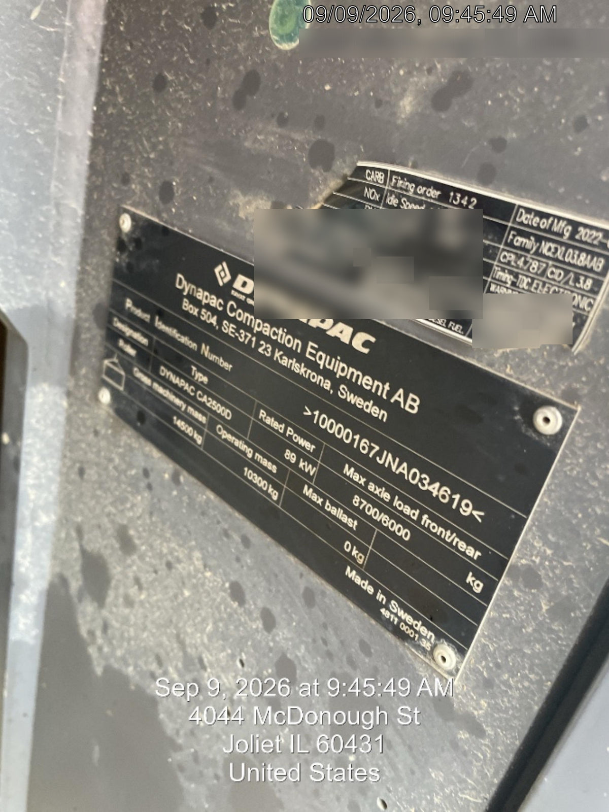 2023 DYNAPAC CA2500D