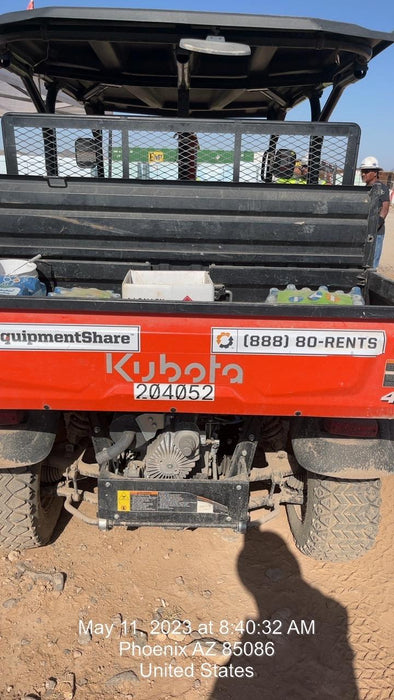 2022 Kubota RTV-X1140W-H Plastic Canopy, Windshield Acrylic Clear, LED Strobe Light, Wire Harness Kit, Back up Alarm