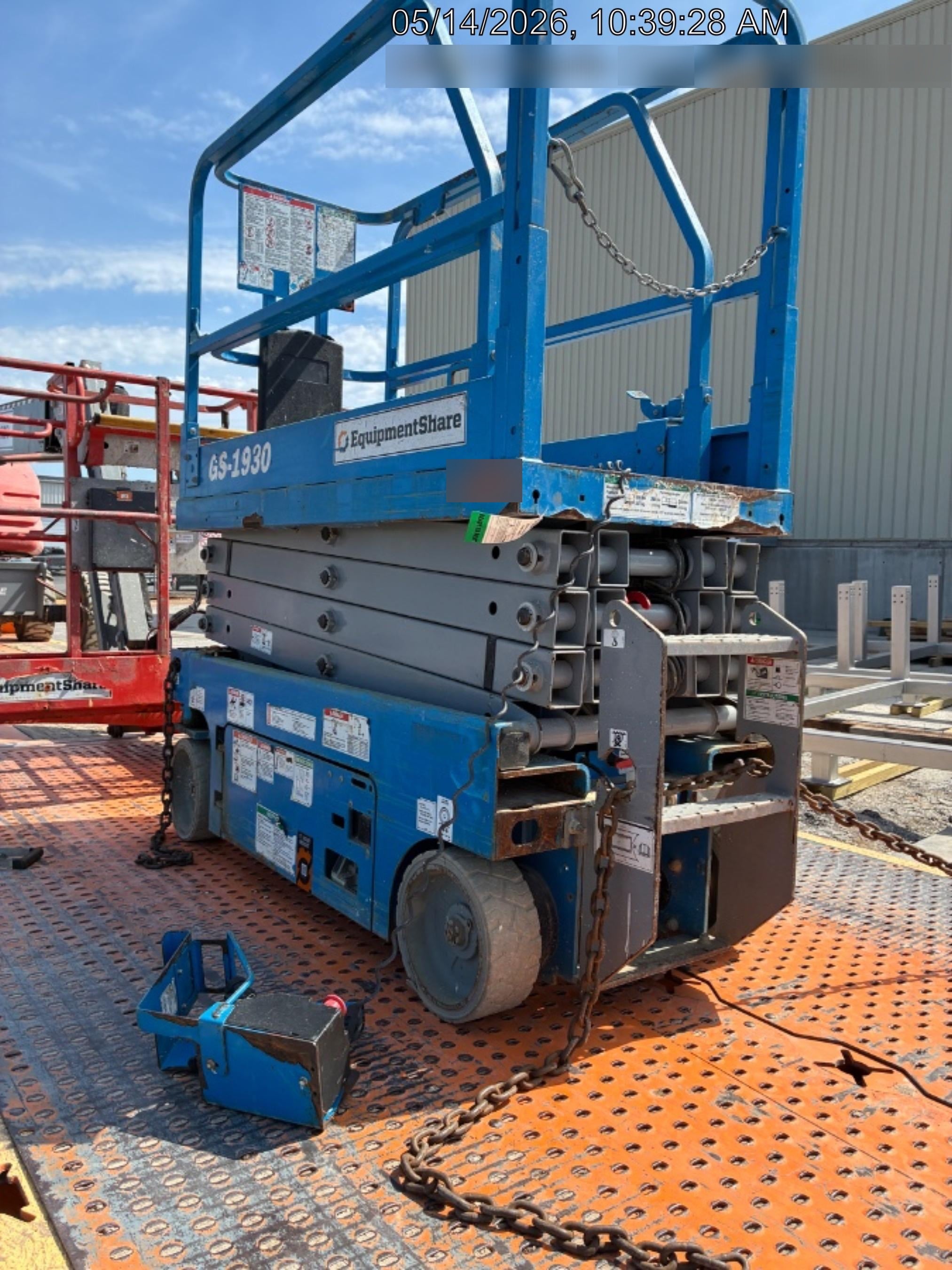 2019 Genie GS-1930 Fixed Rails with Chain Entry