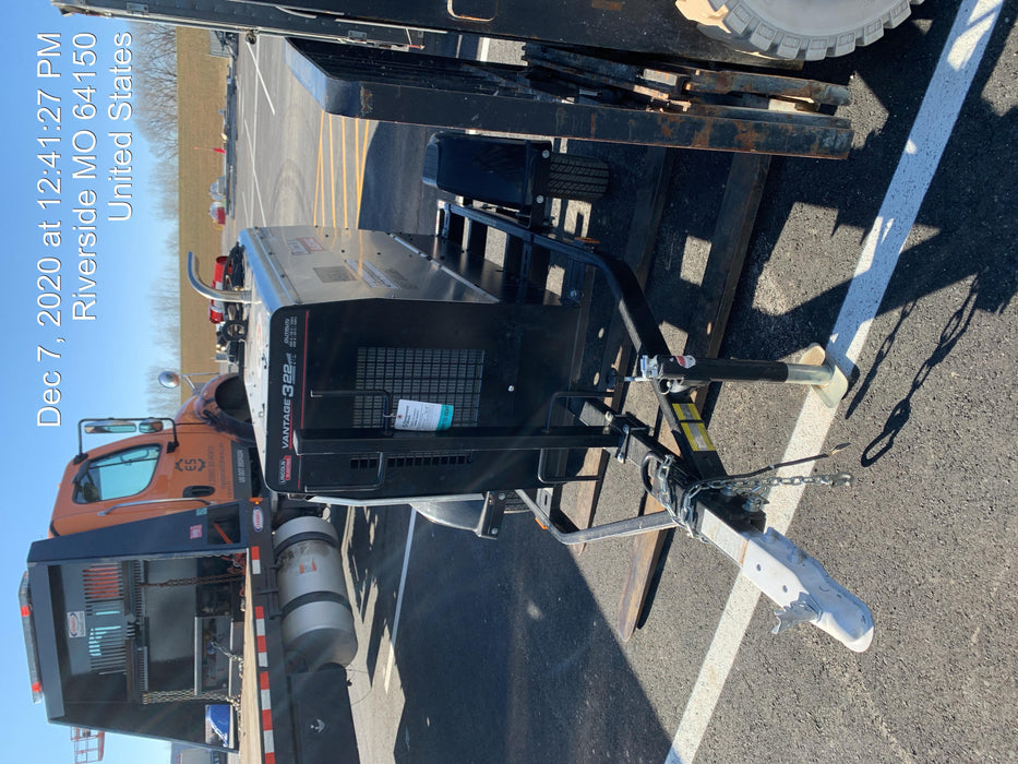 2019 Lincoln Electric Vantage 322 Ready-Pak 3, Two Wheel Trailer, Fender and Light Kit, Cable Rack