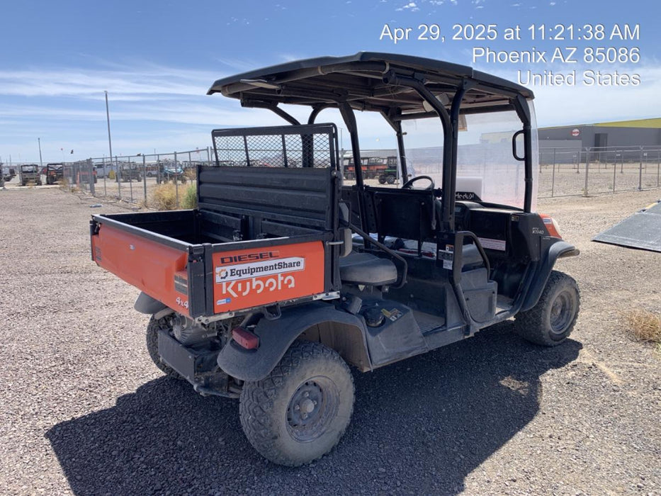 2022 Kubota RTV-X1140W-H Plastic Canopy, Windshield Acrylic Clear, LED Strobe Light, Wire Harness Kit, Back up Alarm